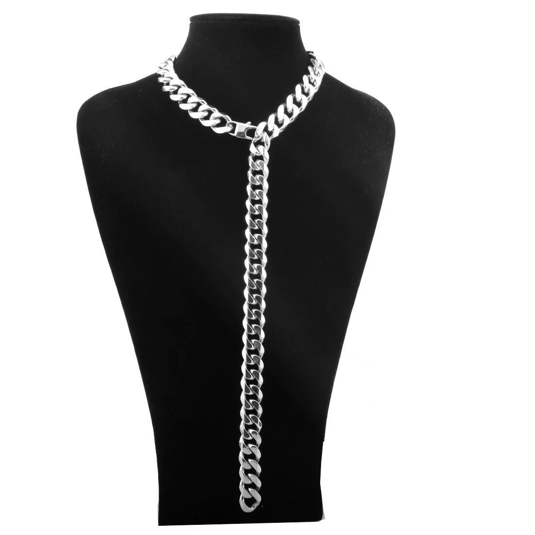 Wholesale Jewelry Hiphop Style Titanium Steel Stainless Steel Geometric Sixsided Necklace For Men With Vacuum Plating And Polishing - Image 3
