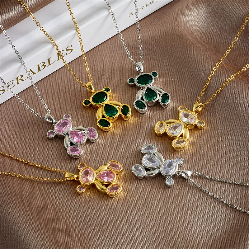 Wholesale Jewelry Light Luxury Style Copper Plated Animals Zodiac Pendant Necklace For Women