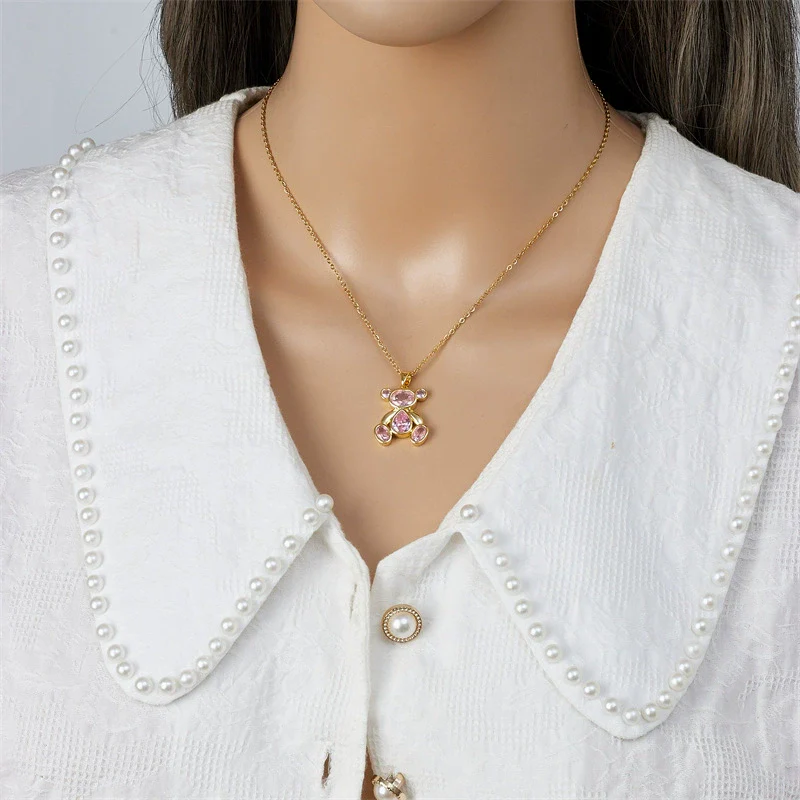 Wholesale Jewelry Light Luxury Style Copper Plated Animals Zodiac Pendant Necklace For Women - Image 4