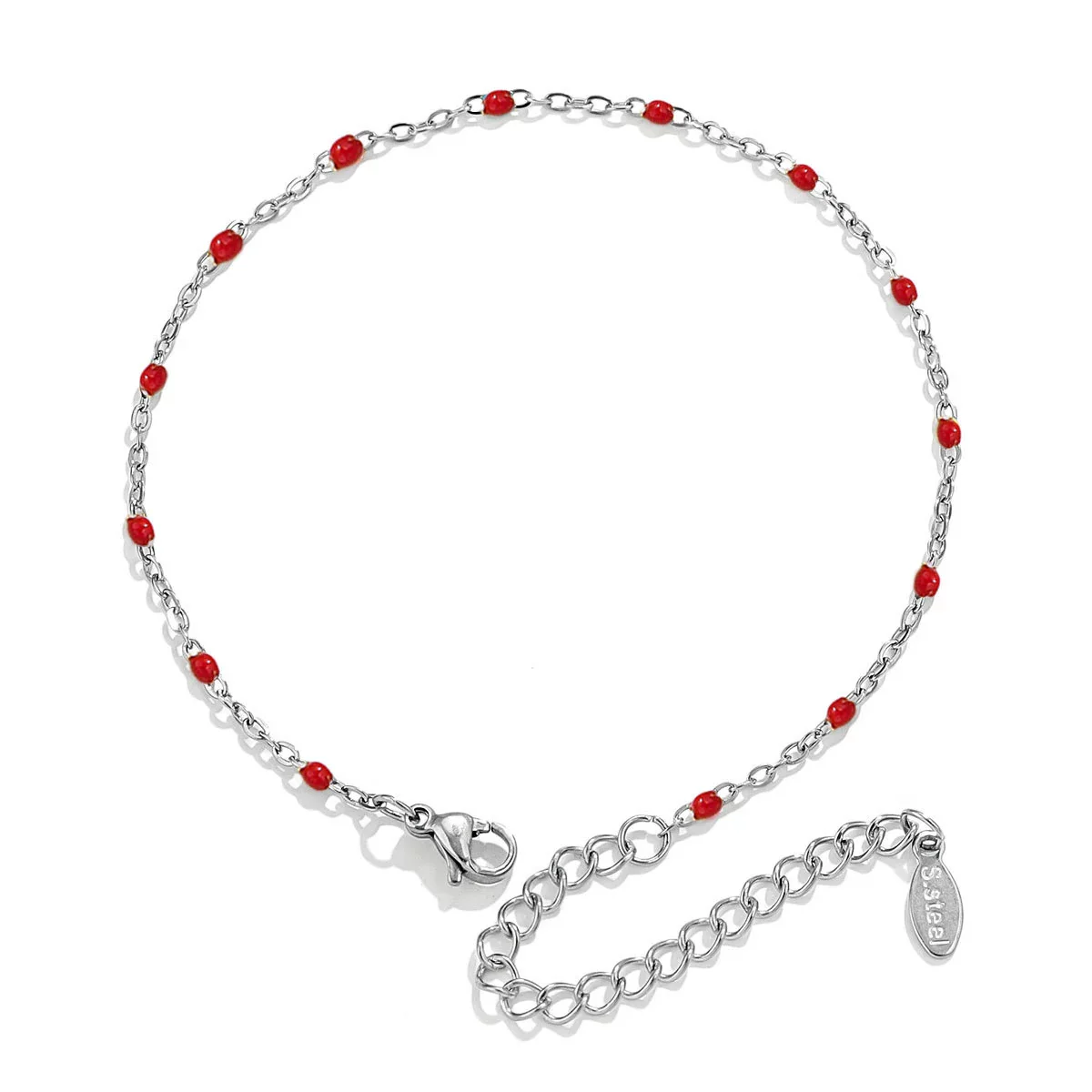 Wholesale Jewelry Lovely Geometric Titanium Steel Enamel Cross Beaded Bracelet With Electroplating - Image 12