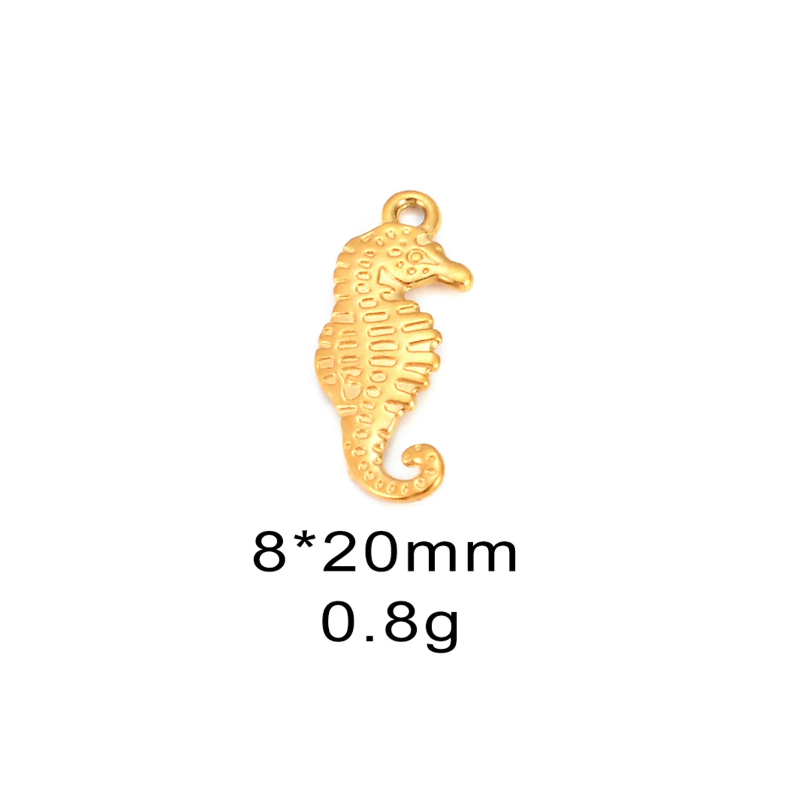 Wholesale Jewelry Marine Style Stainless Steel Turtle Seahorse Shell Crab Pendant Jewelry Accessories Electroplated - Image 6