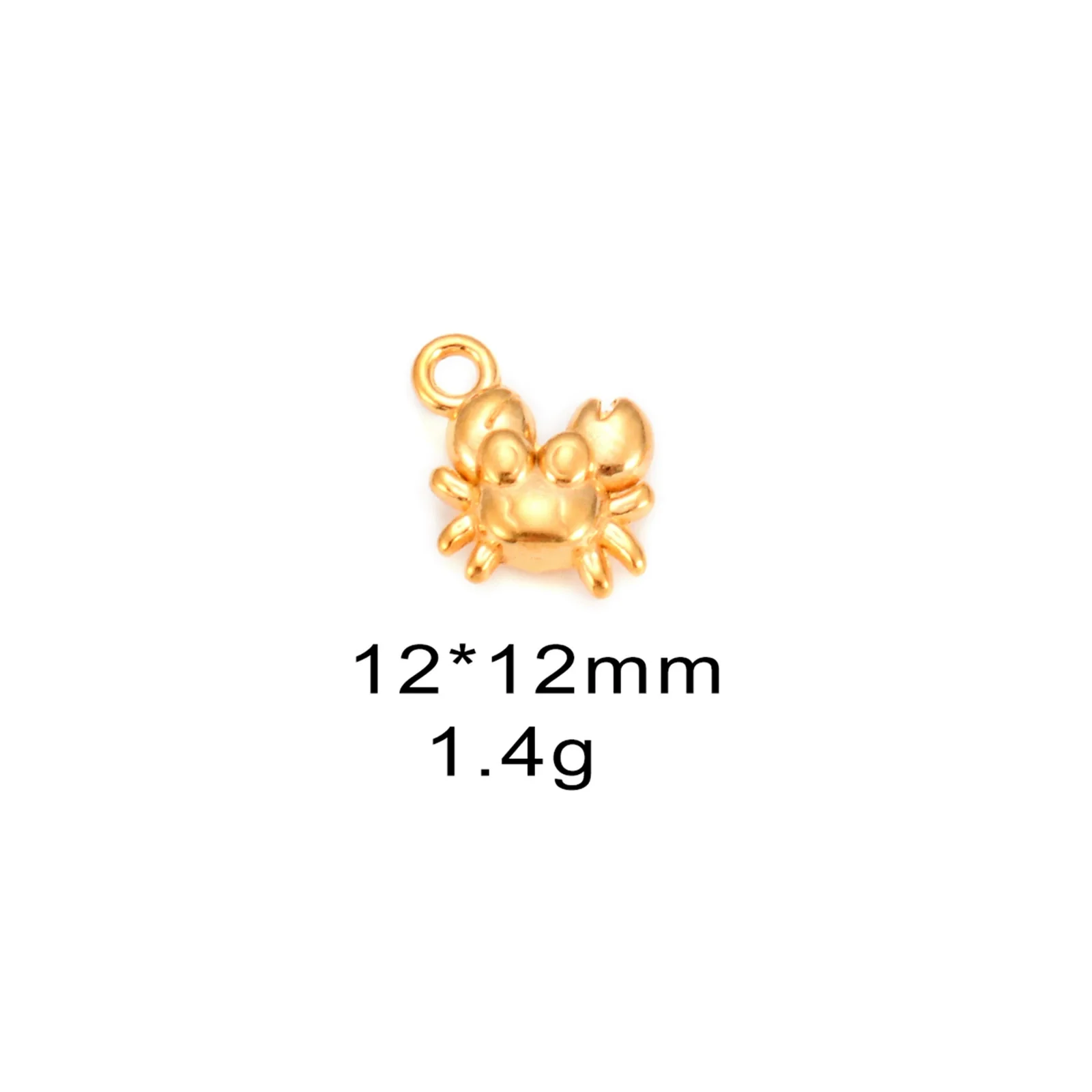 Wholesale Jewelry Marine Style Stainless Steel Turtle Seahorse Shell Crab Pendant Jewelry Accessories Electroplated - Image 9