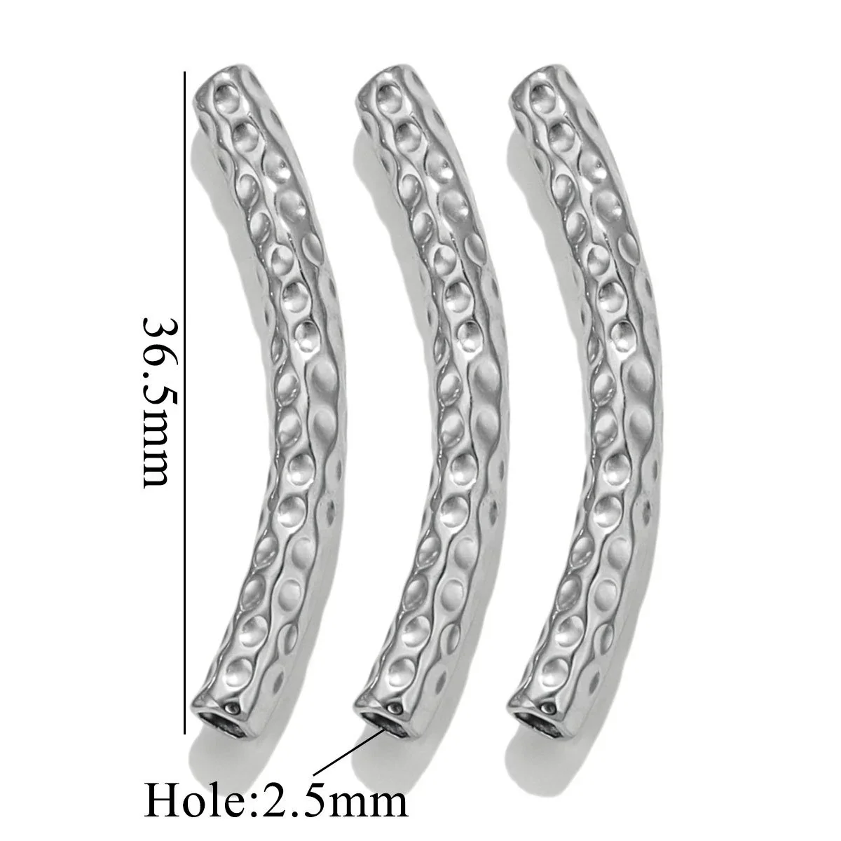 Wholesale Jewelry Material Stainless Steel Plated 18K Color Retaining Embossed Tube Beads With Totem Pattern Handmade Accessories - Image 6