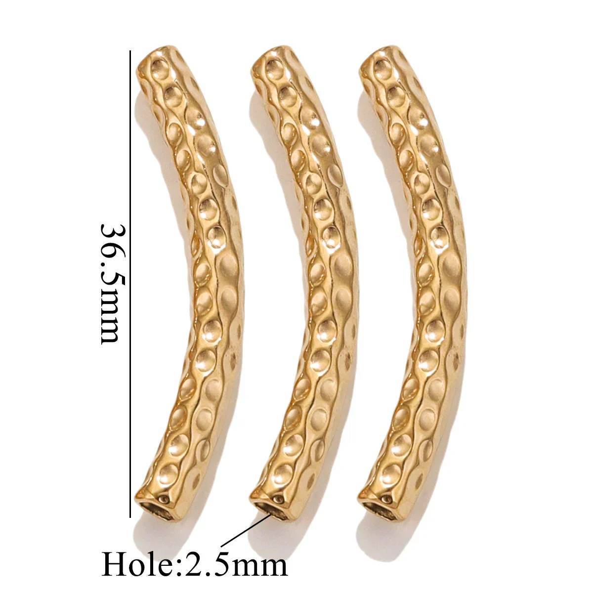 Wholesale Jewelry Material Stainless Steel Plated 18K Color Retaining Embossed Tube Beads With Totem Pattern Handmade Accessories - Image 7