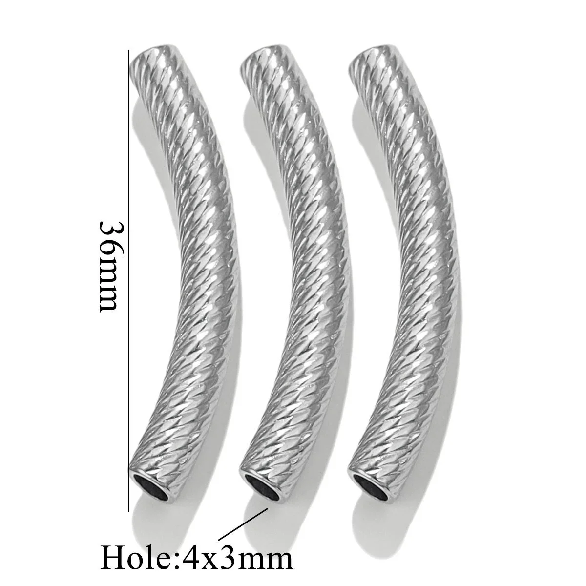 Wholesale Jewelry Material Stainless Steel Plated 18K Color Retaining Embossed Tube Beads With Totem Pattern Handmade Accessories - Image 8