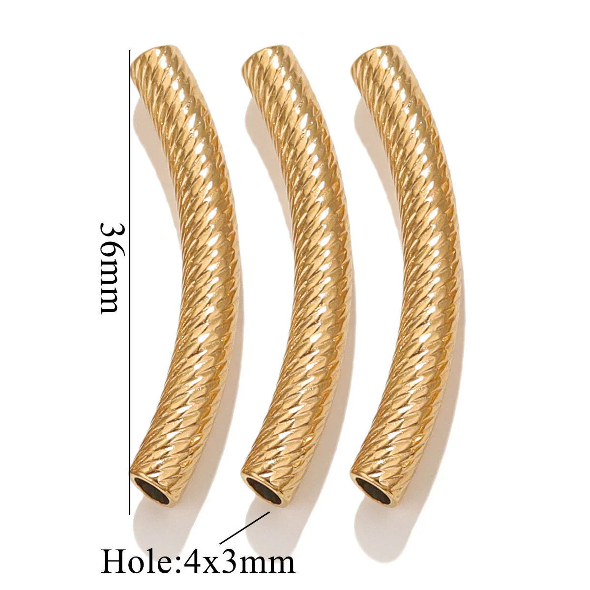 Wholesale Jewelry Material Stainless Steel Plated 18K Color Retaining Embossed Tube Beads With Totem Pattern Handmade Accessories - Image 9