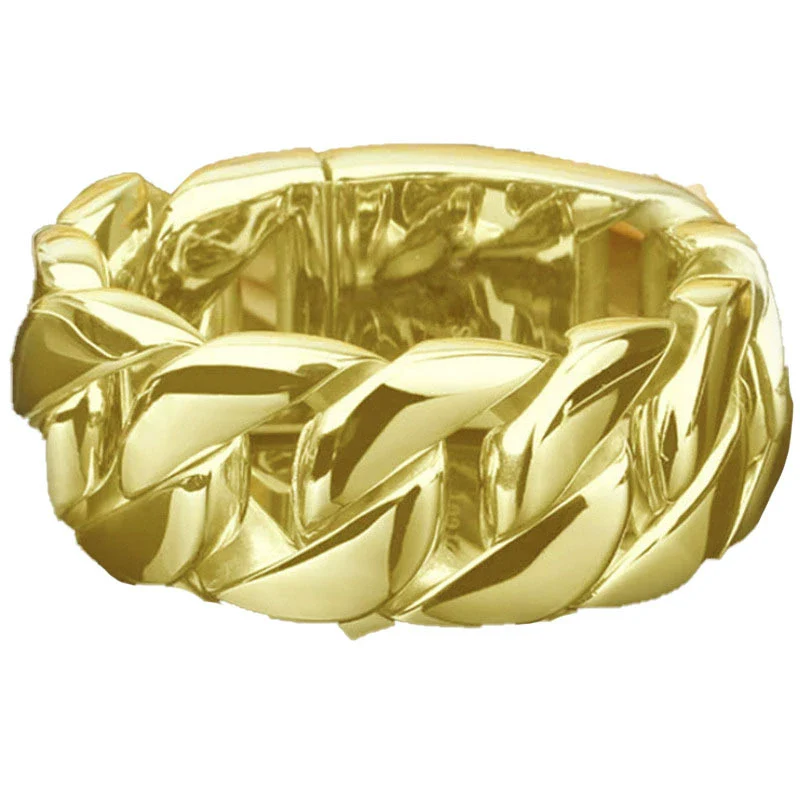 Wholesale Jewelry Metal Geometric Cross Twist Ring Electroplating Unisex Accessories - Image 8