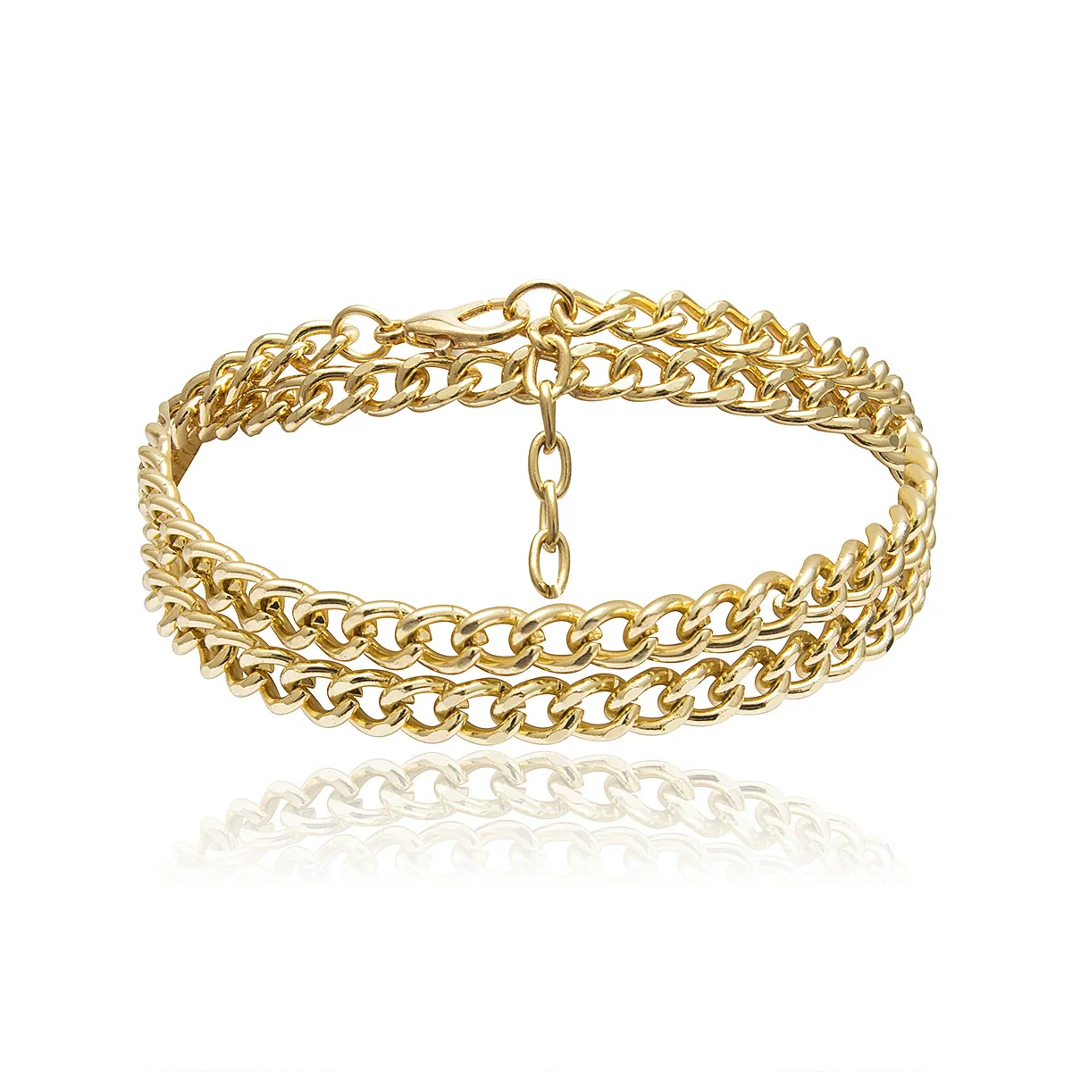Wholesale Jewelry Metal Geometric Punk Anklet For Women - Image 6