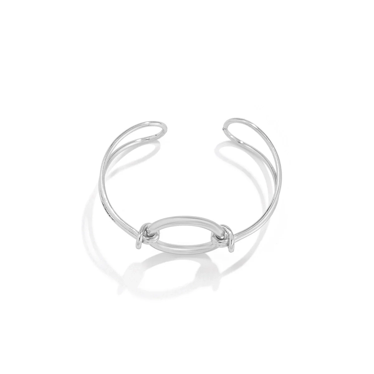 Wholesale Jewelry Minimalist Geometric Alloy And Pearl Bracelet Electroplated - Image 5