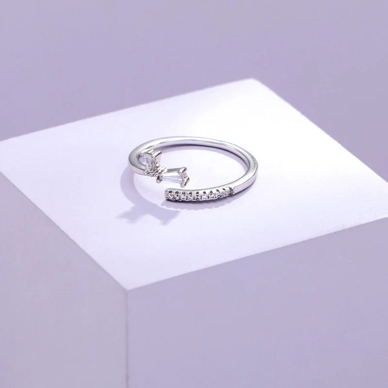Wholesale Jewelry Minimalist Style Open Ring Copper Alloy Plated 18K Gold Women's - Image 4