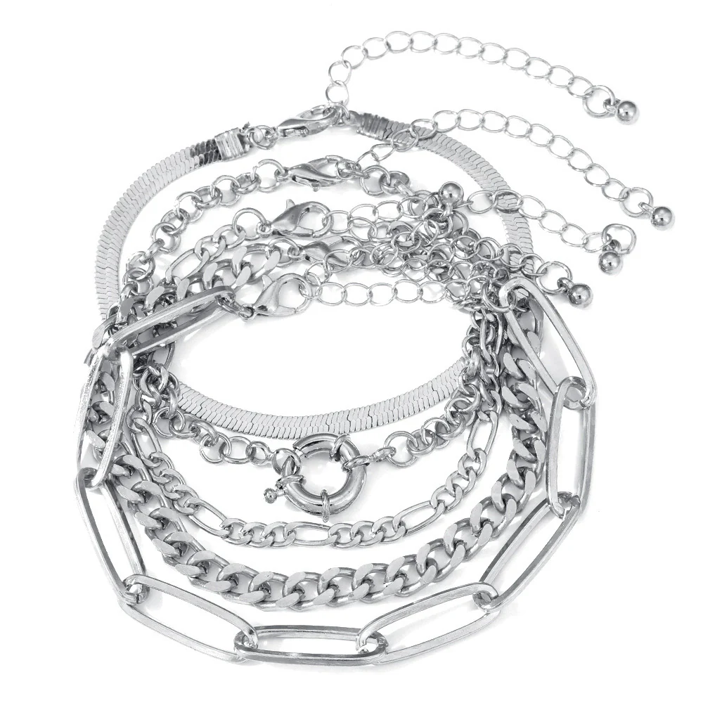 Wholesale Jewelry Mixed Material Vintage Style Love Water Drops Bells Pattern Diamond Design O Chain Ladies Set - Image 10