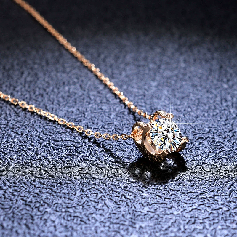 Wholesale Jewelry Moissanite Cow Head 925 Sterling Silver Pendant Necklace With Geometric Pattern And Ochain - Image 2