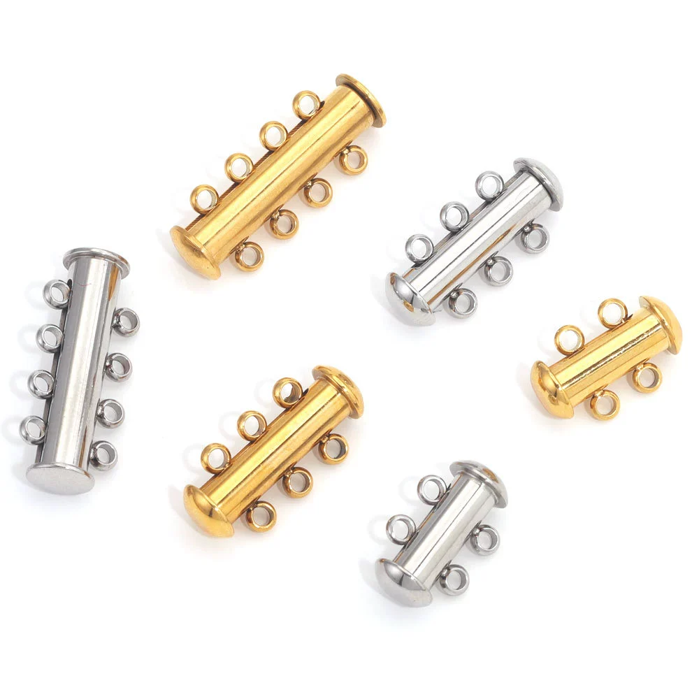 Wholesale Jewelry Multilayer Magnet Buckle Cylindrical Stainless Steel Magnetic Buckle With Electroplating And Round Design - Image 3