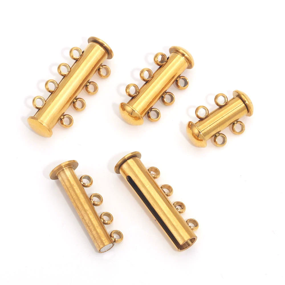 Wholesale Jewelry Multilayer Magnet Buckle Cylindrical Stainless Steel Magnetic Buckle With Electroplating And Round Design - Image 4