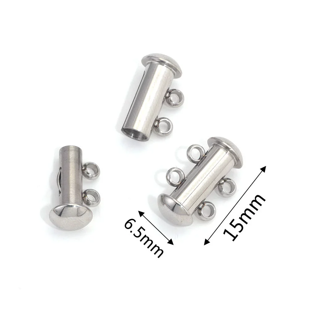 Wholesale Jewelry Multilayer Magnet Buckle Cylindrical Stainless Steel Magnetic Buckle With Electroplating And Round Design - Image 6