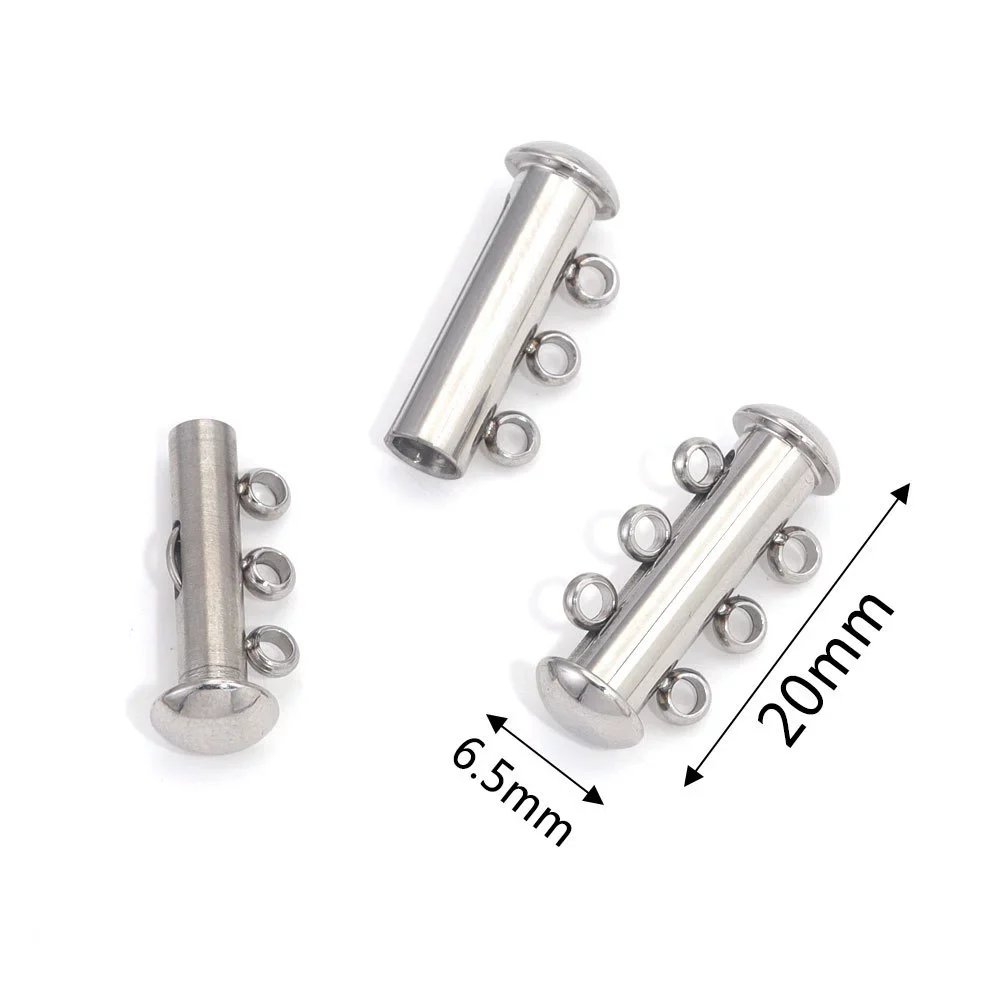 Wholesale Jewelry Multilayer Magnet Buckle Cylindrical Stainless Steel Magnetic Buckle With Electroplating And Round Design - Image 7