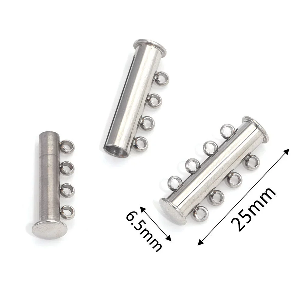 Wholesale Jewelry Multilayer Magnet Buckle Cylindrical Stainless Steel Magnetic Buckle With Electroplating And Round Design - Image 8