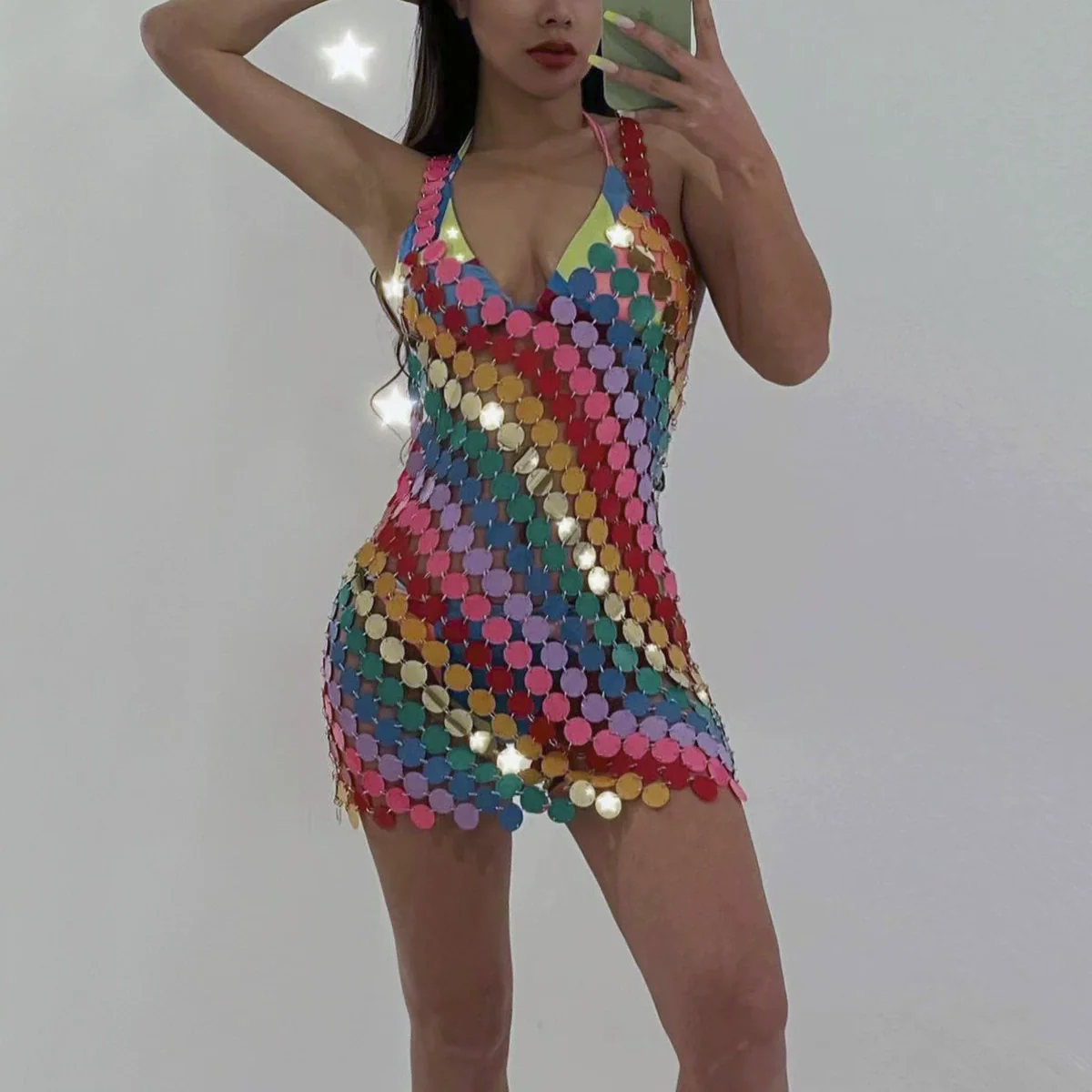 Wholesale Jewelry Plastic Geometric Bikini Body Chain Electroplating For Women