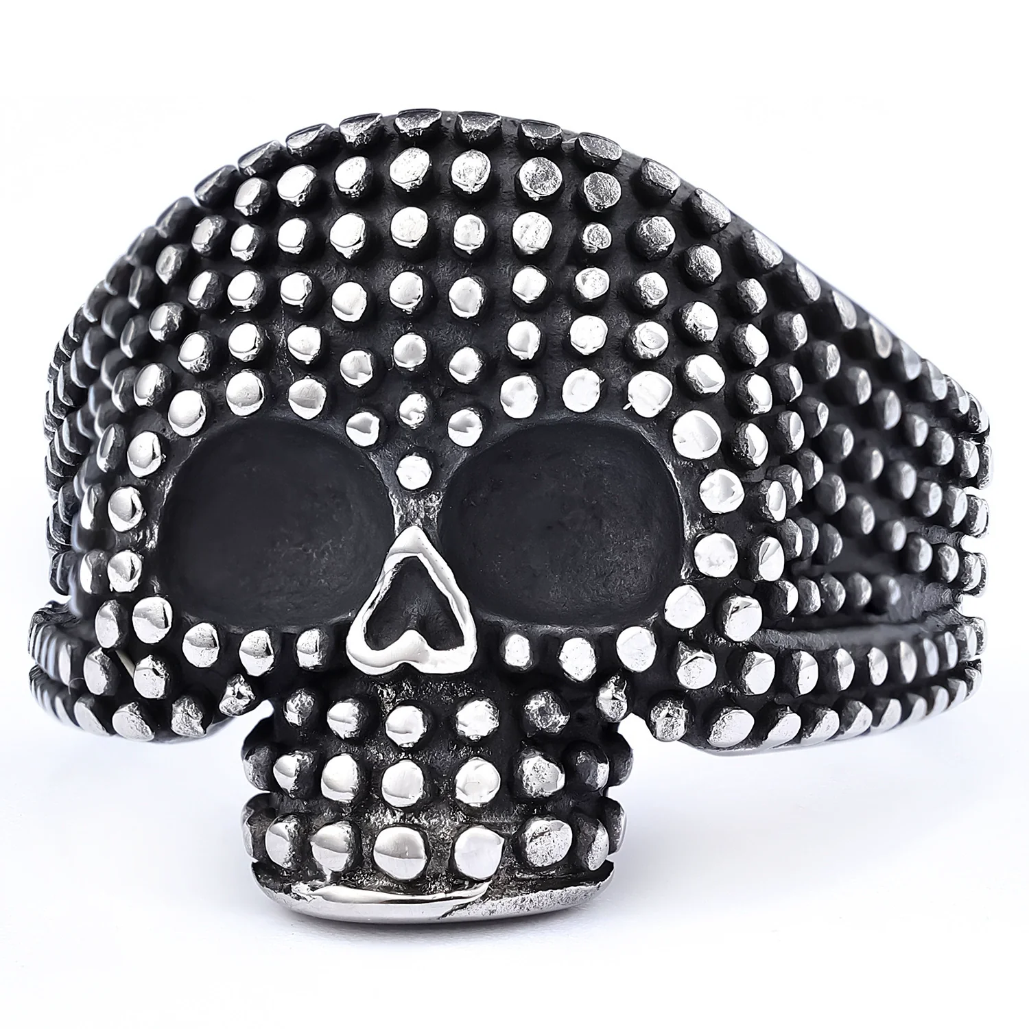 Wholesale Jewelry Punk Style Skull Stainless Steel Apply Oil - Image 5