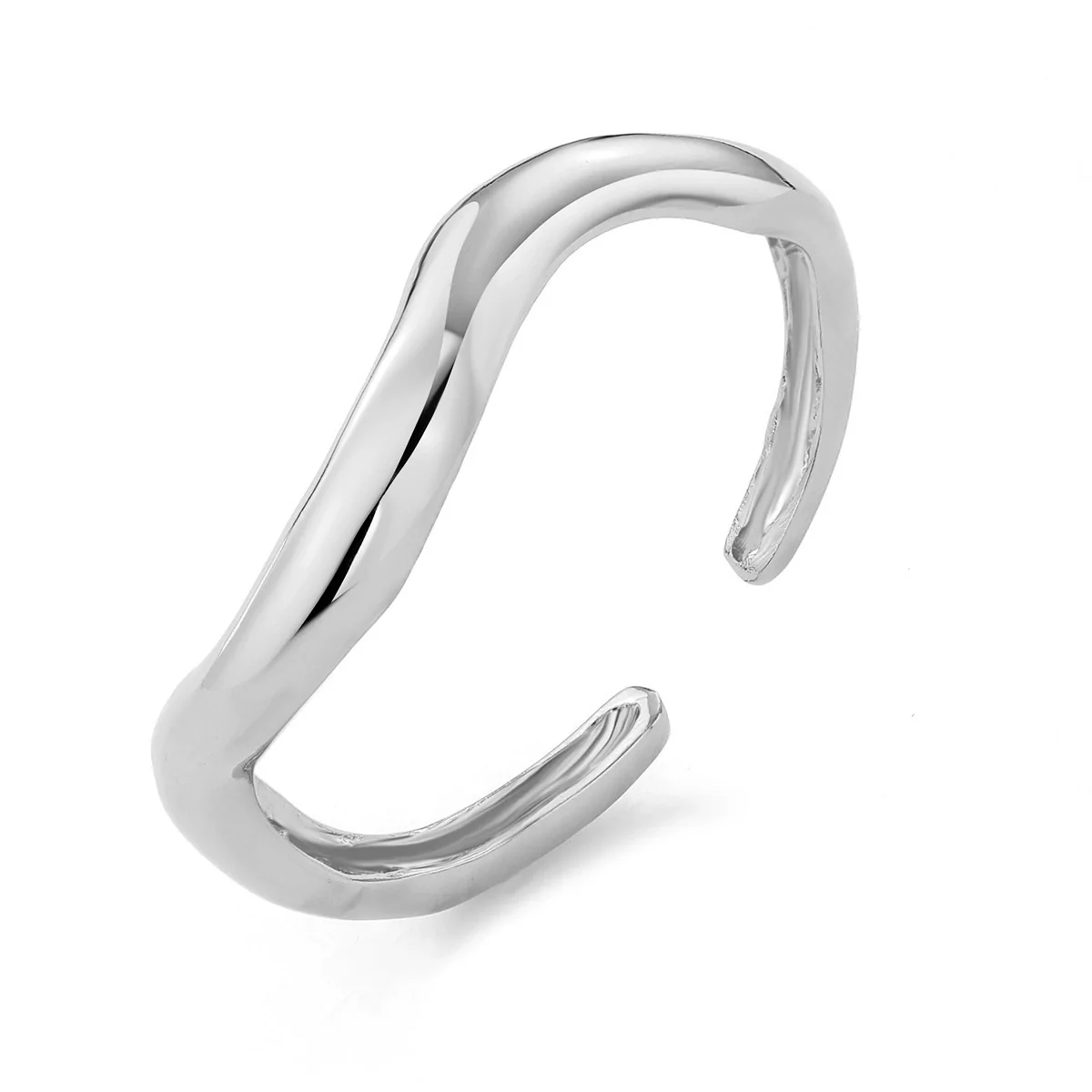 Wholesale Jewelry Retro Exaggerated Irregular Pleated Alloy Bracelet With Electroplating - Image 29