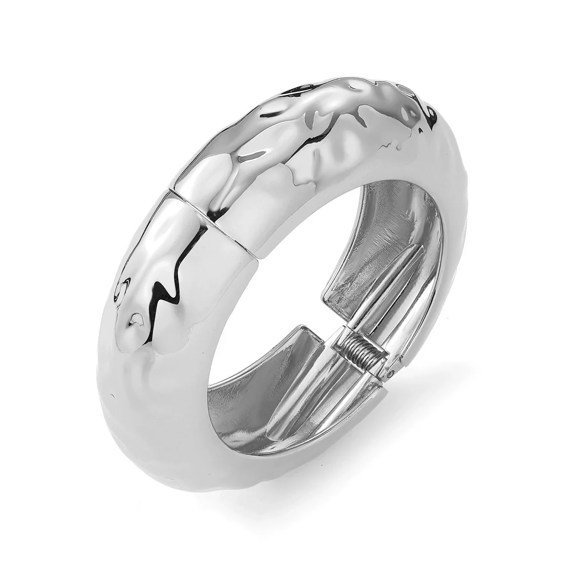 Wholesale Jewelry Retro Exaggerated Irregular Pleated Alloy Bracelet With Electroplating - Image 30