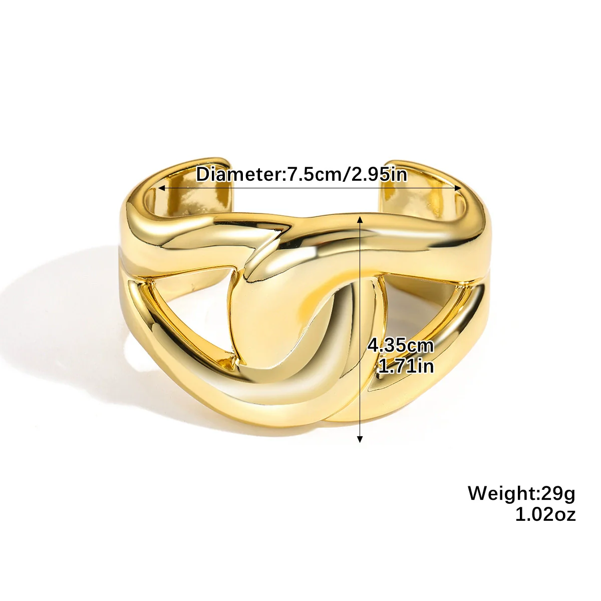 Wholesale Jewelry Retro Geometric Acrylic Electroplated Bracelet - Image 5