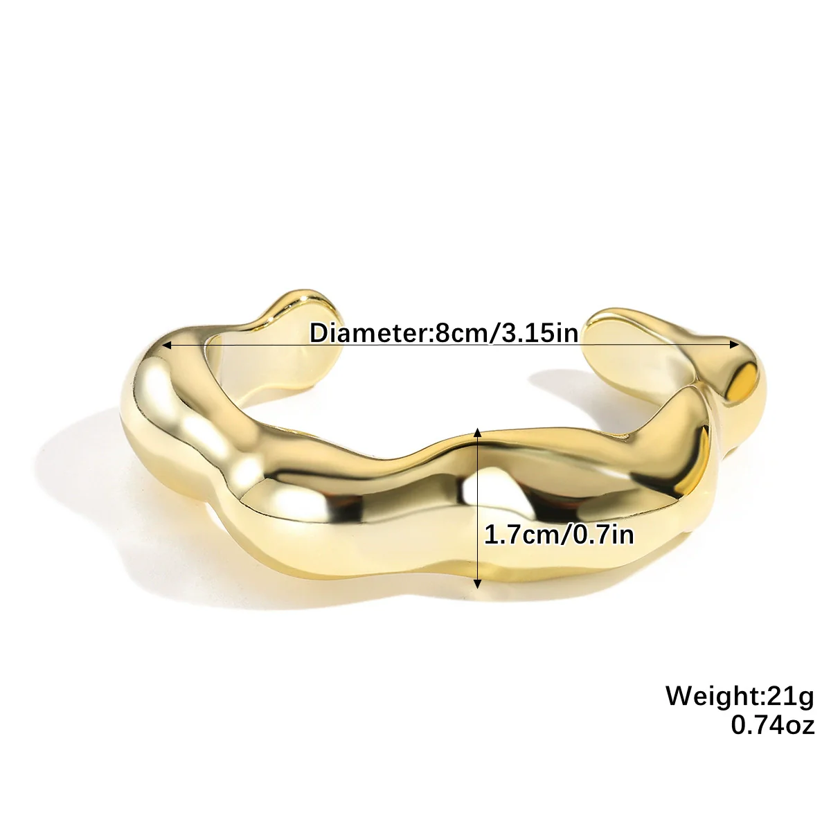 Wholesale Jewelry Retro Geometric Acrylic Electroplated Bracelet - Image 9