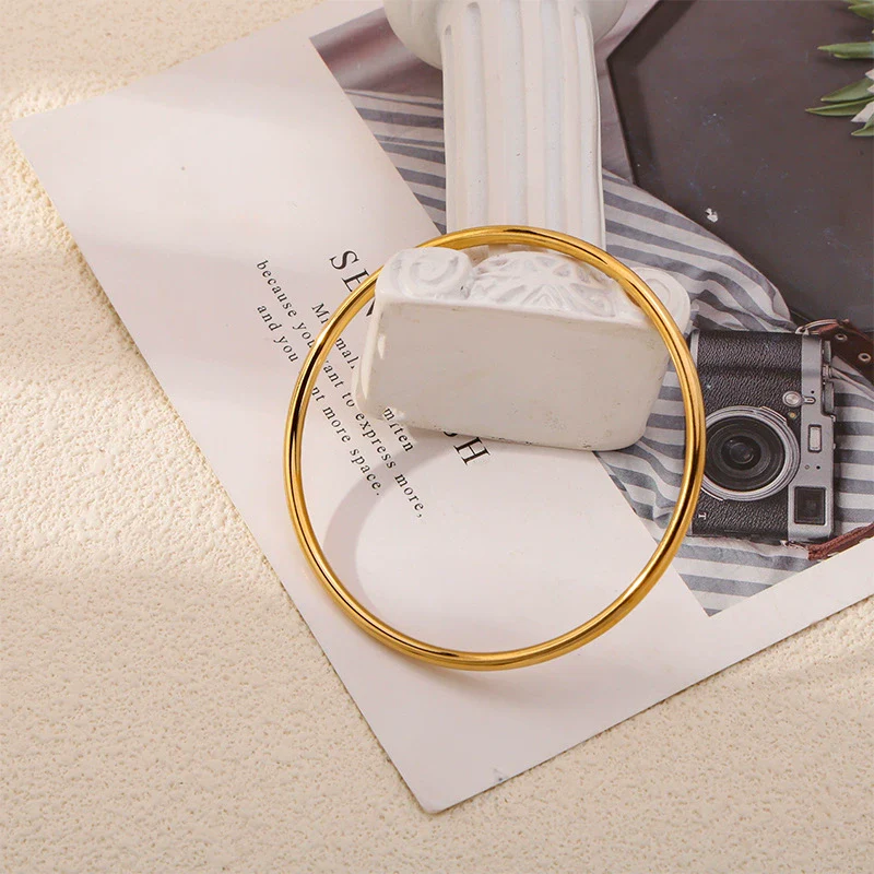 Wholesale Jewelry Retro Geometric Stainless Steel Electroplated Ring And Bracelet - Image 3