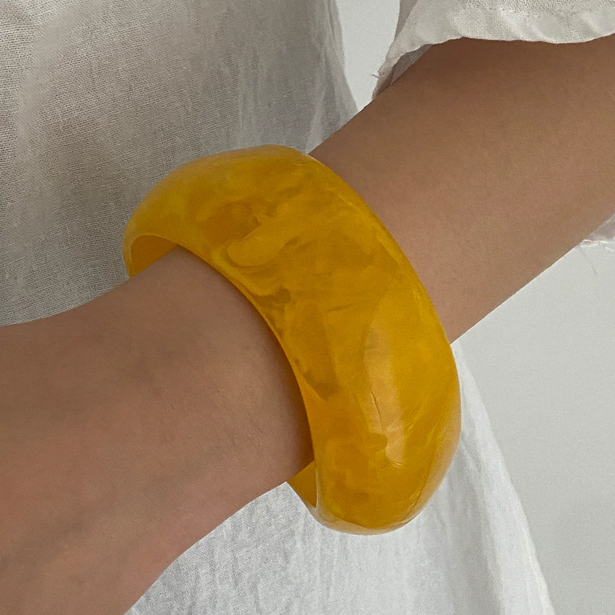 Wholesale Jewelry Retro Style Resin Geometric Handmade Bracelet - Image 7