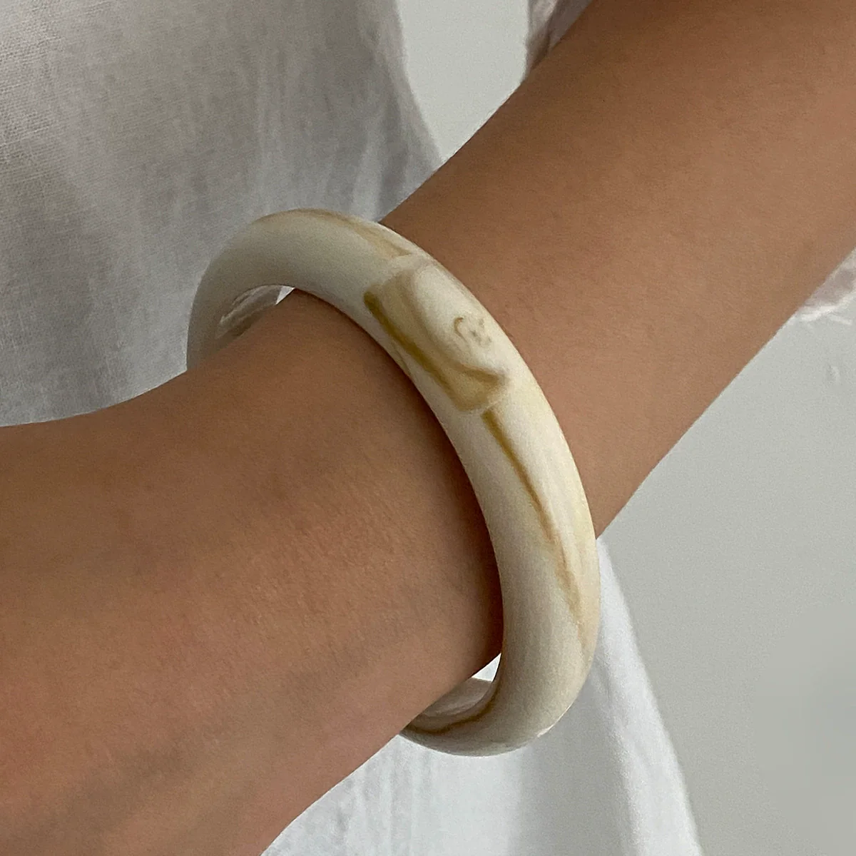 Wholesale Jewelry Retro Style Resin Geometric Handmade Bracelet - Image 9