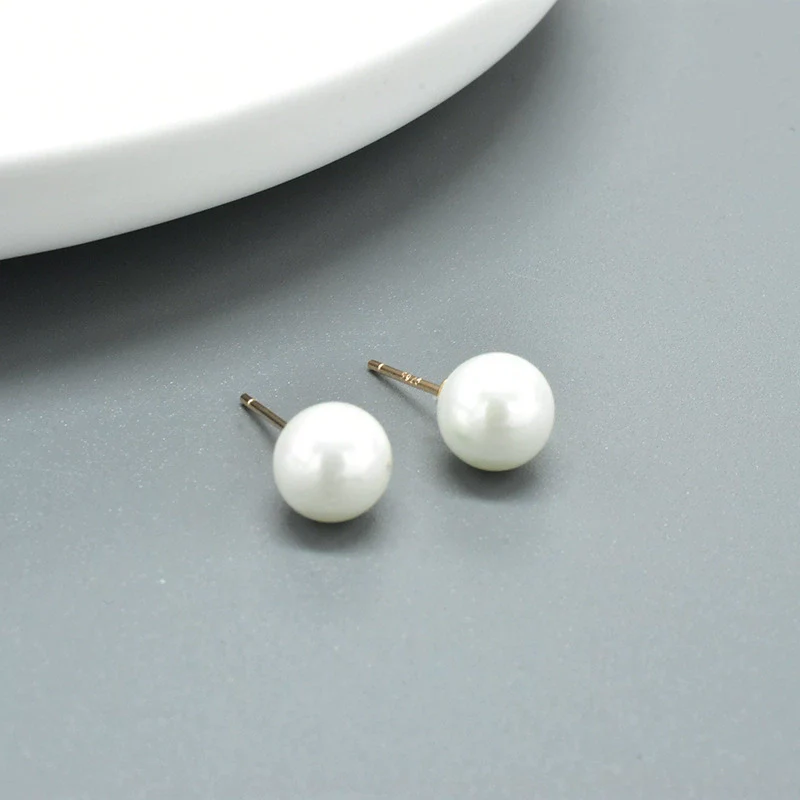 Wholesale Jewelry Retro Style Round 925 Silver And Pearl Earrings With Drop Shape And Electroplating - Image 3