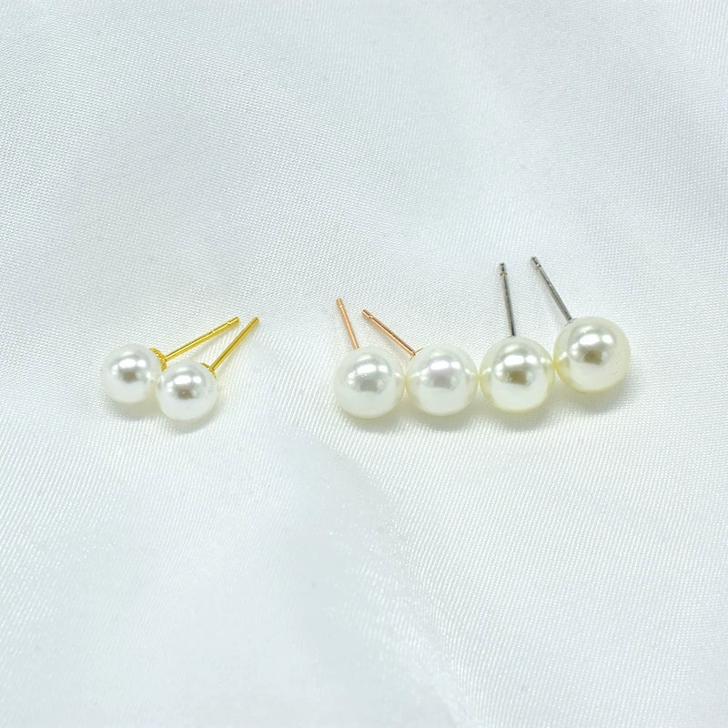 Wholesale Jewelry Retro Style Round 925 Silver And Pearl Earrings With Drop Shape And Electroplating - Image 4