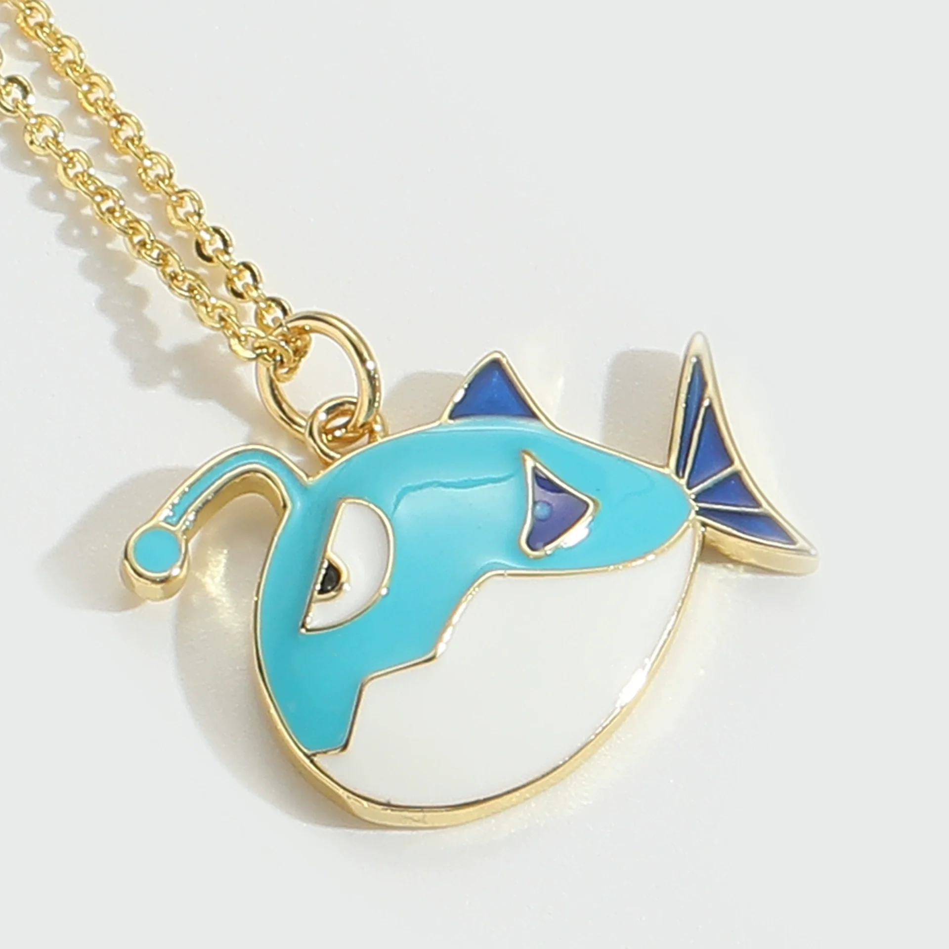 Wholesale Jewelry Retro Style Starfish Pendant Necklace Copper Electroplating Mixed Gemstone Setting O Chain For Women - Image 9