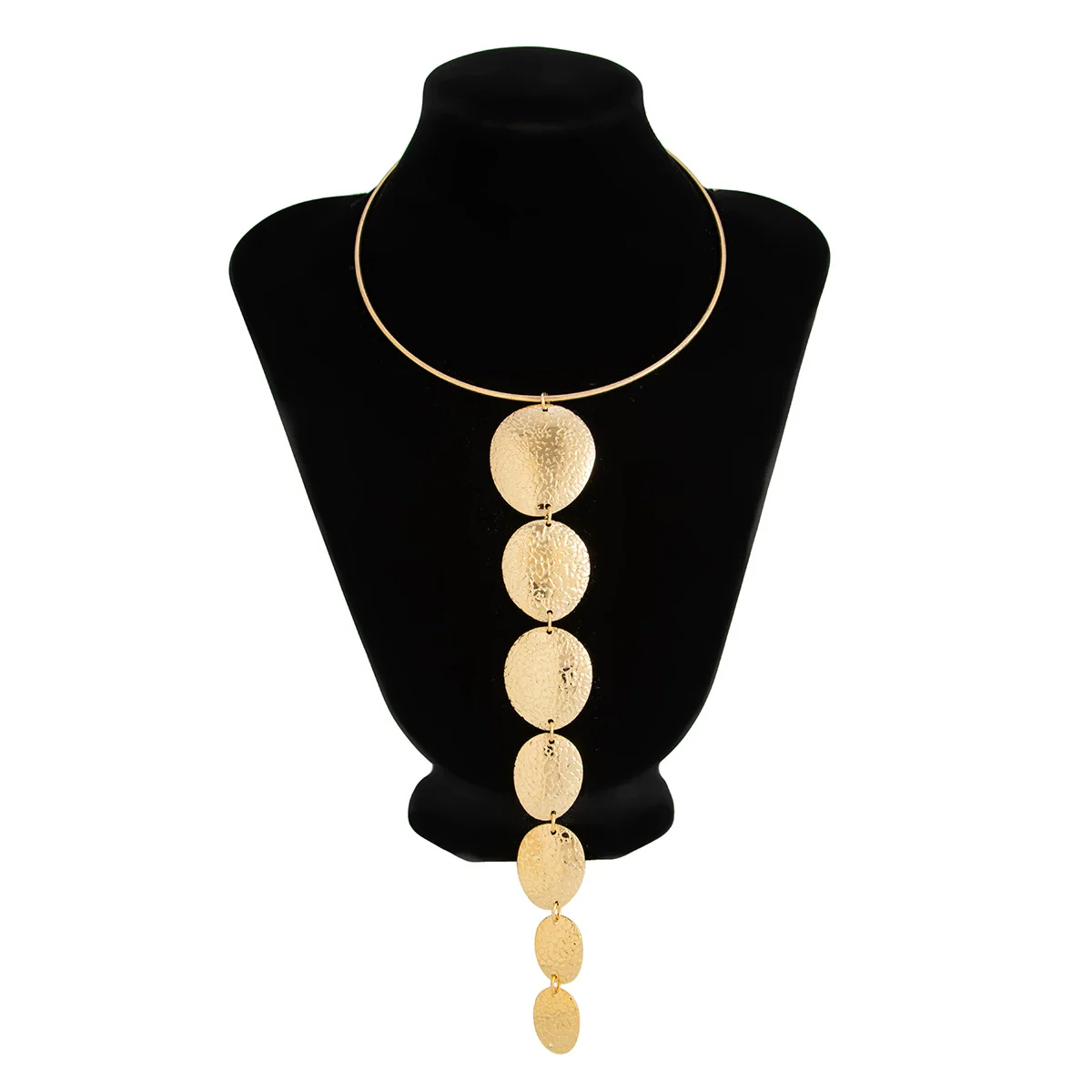 Wholesale Jewelry Simple Geometric Iron Splicing Tassel Yshaped Snake Bone Chain Necklace With Electroplating - Image 4