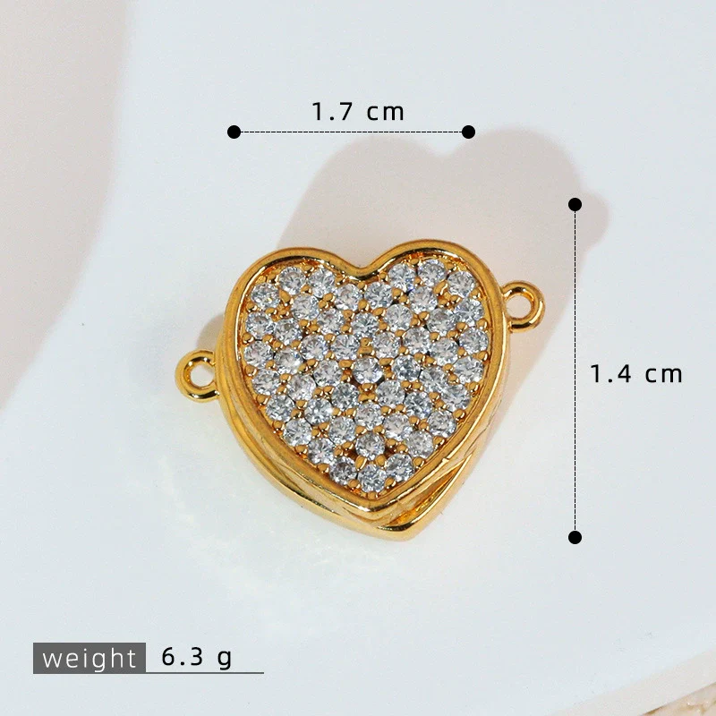 Wholesale Jewelry Simple Heart Shape Copper Electroplated Microinlaid Zircon Single Pendant Necklace For Women - Image 18
