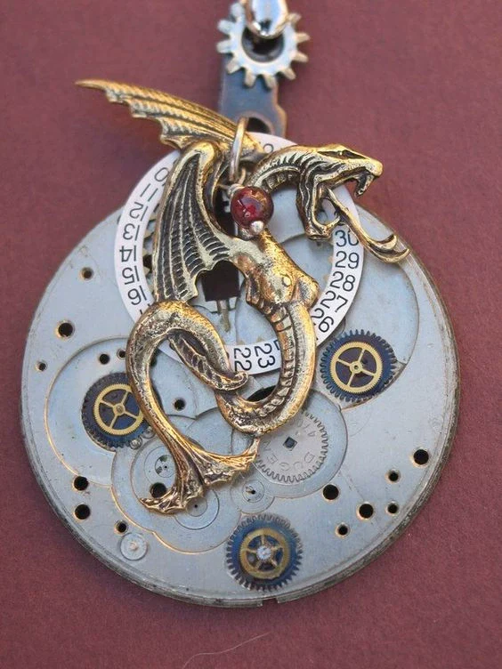 Wholesale Jewelry Skull Magic Sword Dragon Copper Geometric Electroplated Pendant Necklace - Image 10