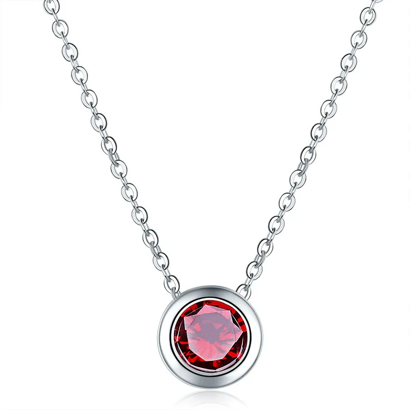 Wholesale Jewelry Small Fresh Style Round Zircon Environmental Protection Copper Necklace With Flower Pattern And Electroplating Treatment - Image 12