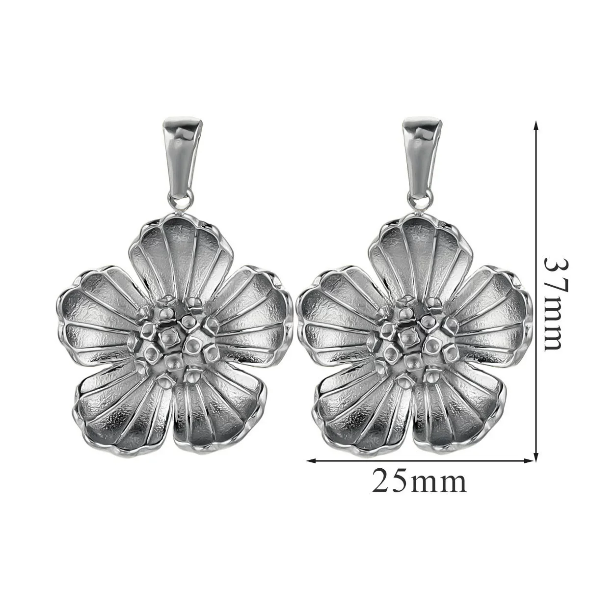 Wholesale Jewelry Stainless Steel 18K Goldplated Creative Flower Pendant Necklace - Image 21