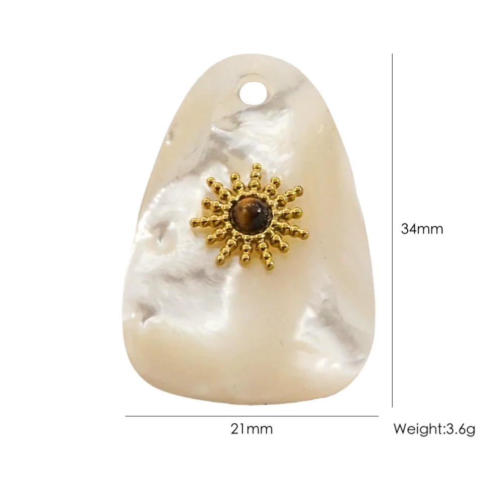 Wholesale Jewelry Stainless Steel And Natural Stone Oval Facet Hand Cut Inlay Accessories - Image 9