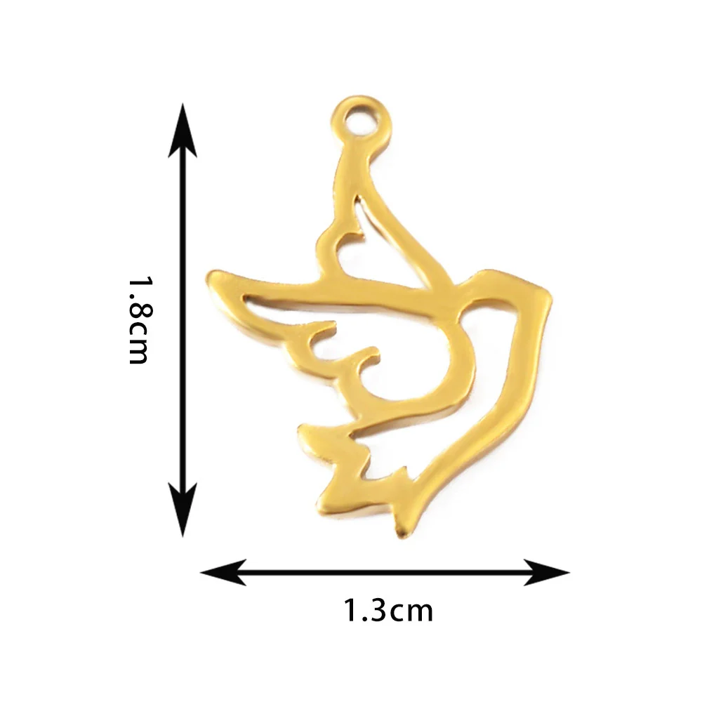 Wholesale Jewelry Stainless Steel Animal Shaped Pendant With Electroplating - Image 14