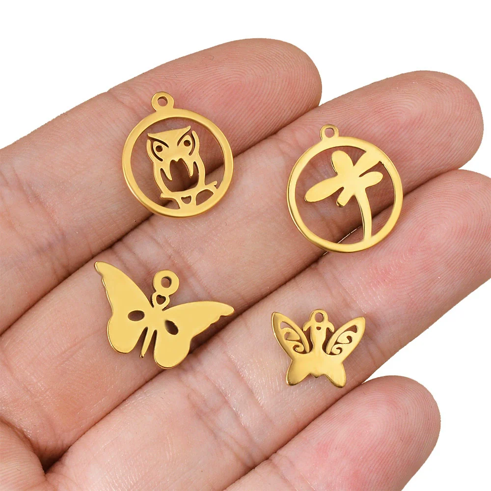 Wholesale Jewelry Stainless Steel Animal Shaped Pendant With Electroplating - Image 4