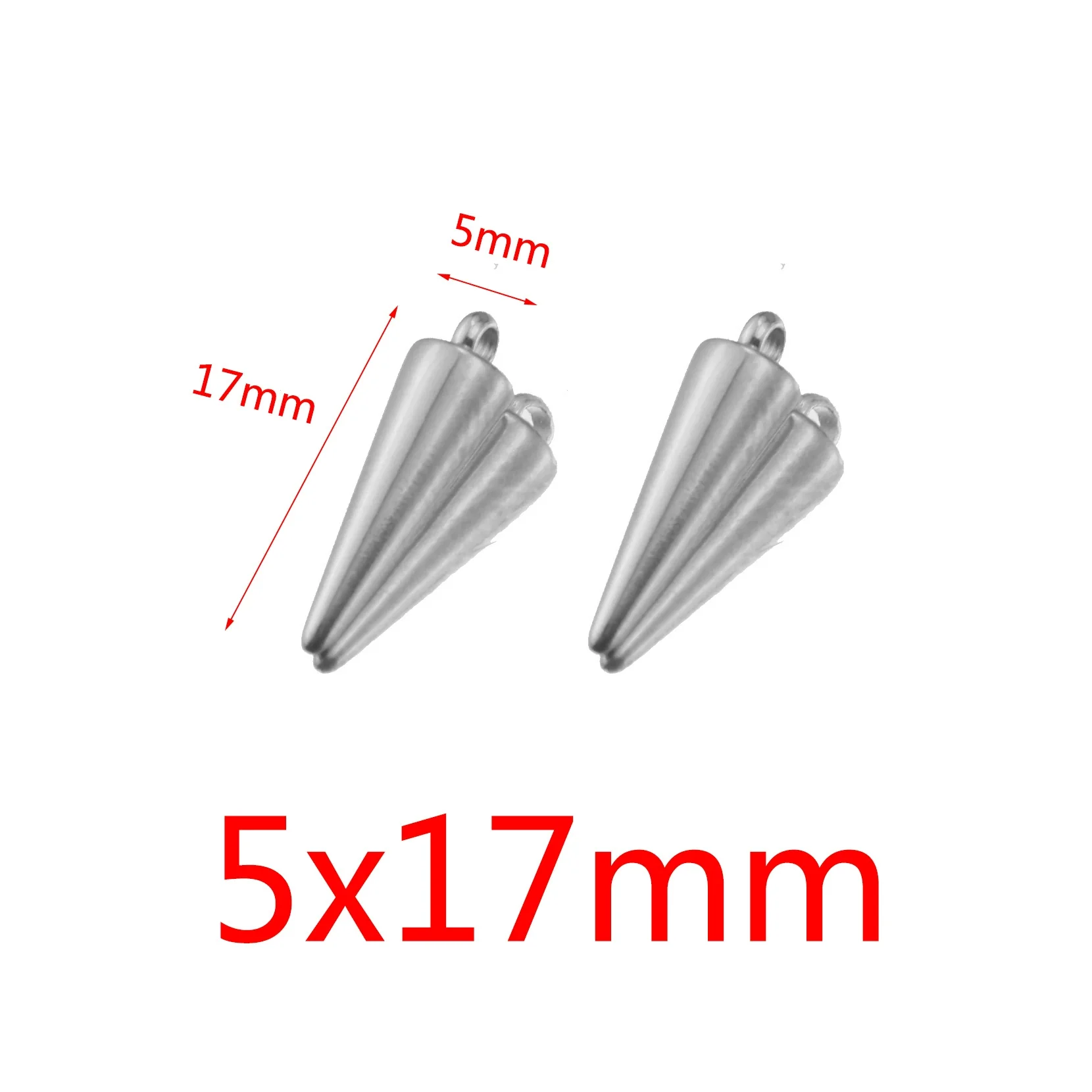 Wholesale Jewelry Stainless Steel Conical Pendant Electroplated Simple Earrings Accessories - Image 6