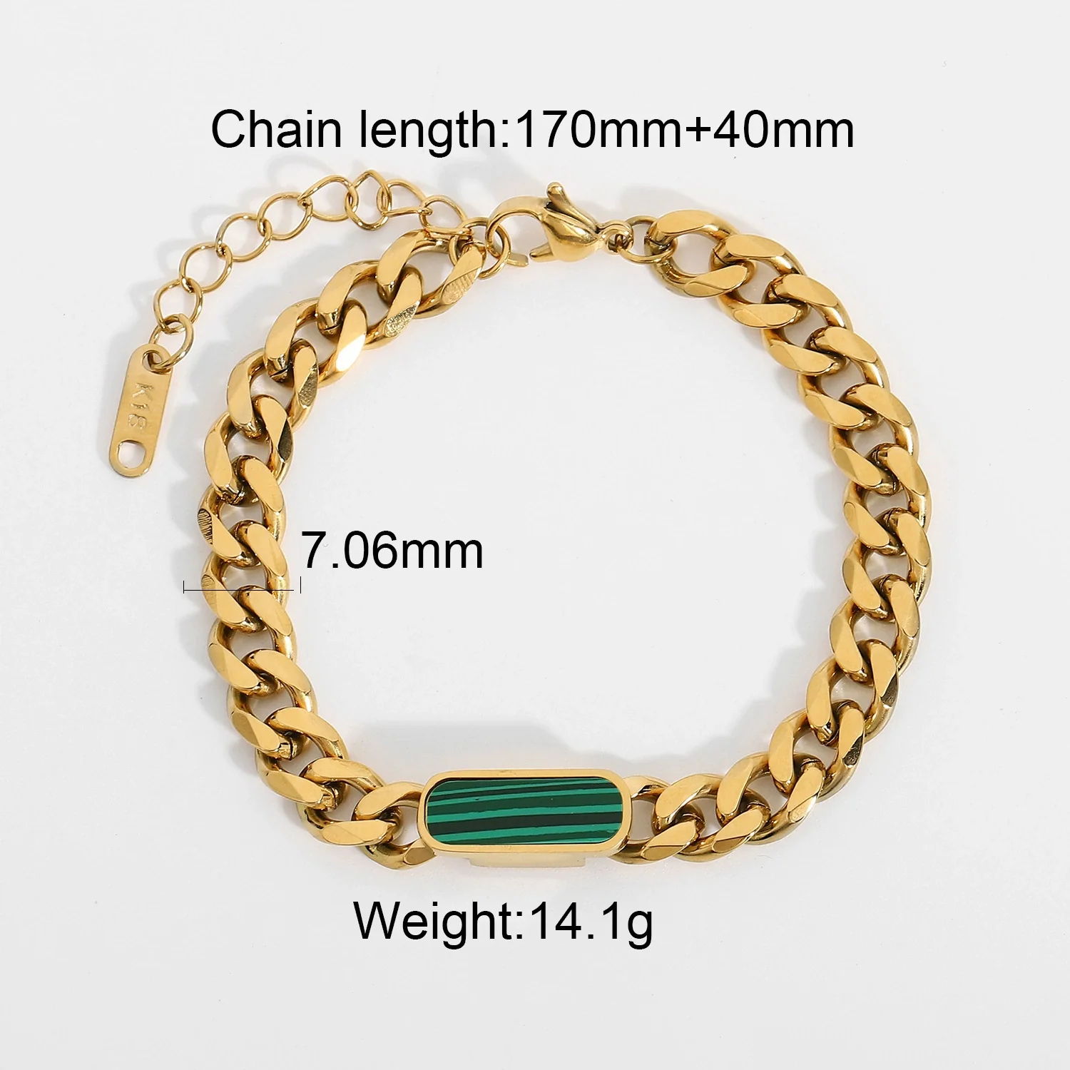 Wholesale Jewelry Stainless Steel Cuban Chain Constellation Geometric Electroplated Necklace Bracelet - Image 10