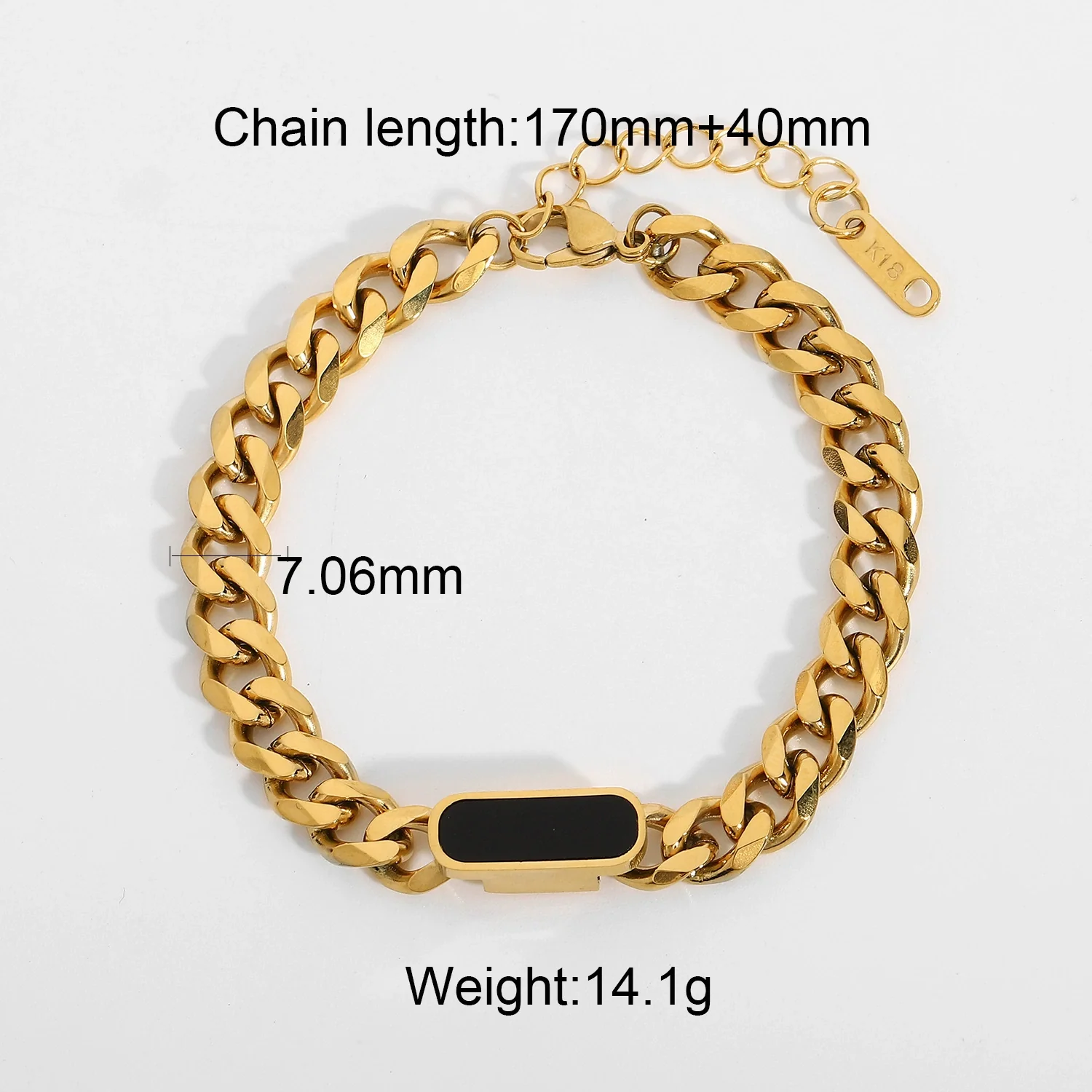 Wholesale Jewelry Stainless Steel Cuban Chain Constellation Geometric Electroplated Necklace Bracelet - Image 9