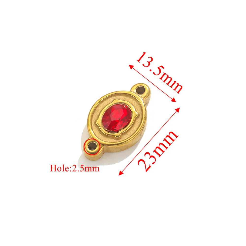 Wholesale Jewelry Stainless Steel Double Hole Crystal Connector Fish Pattern Retro Style Titanium Steel Diy Accessories For Necklace And Bracelet - Image 18