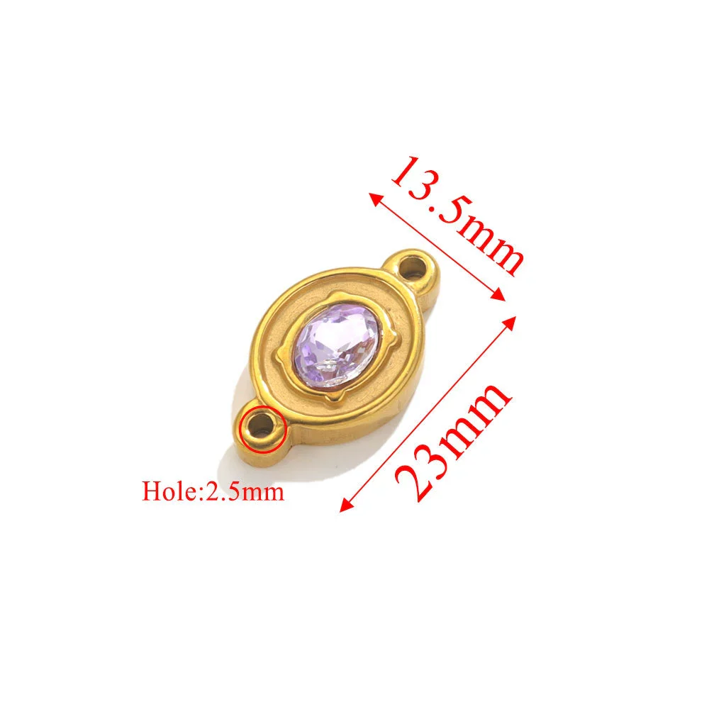 Wholesale Jewelry Stainless Steel Double Hole Crystal Connector Fish Pattern Retro Style Titanium Steel Diy Accessories For Necklace And Bracelet - Image 20