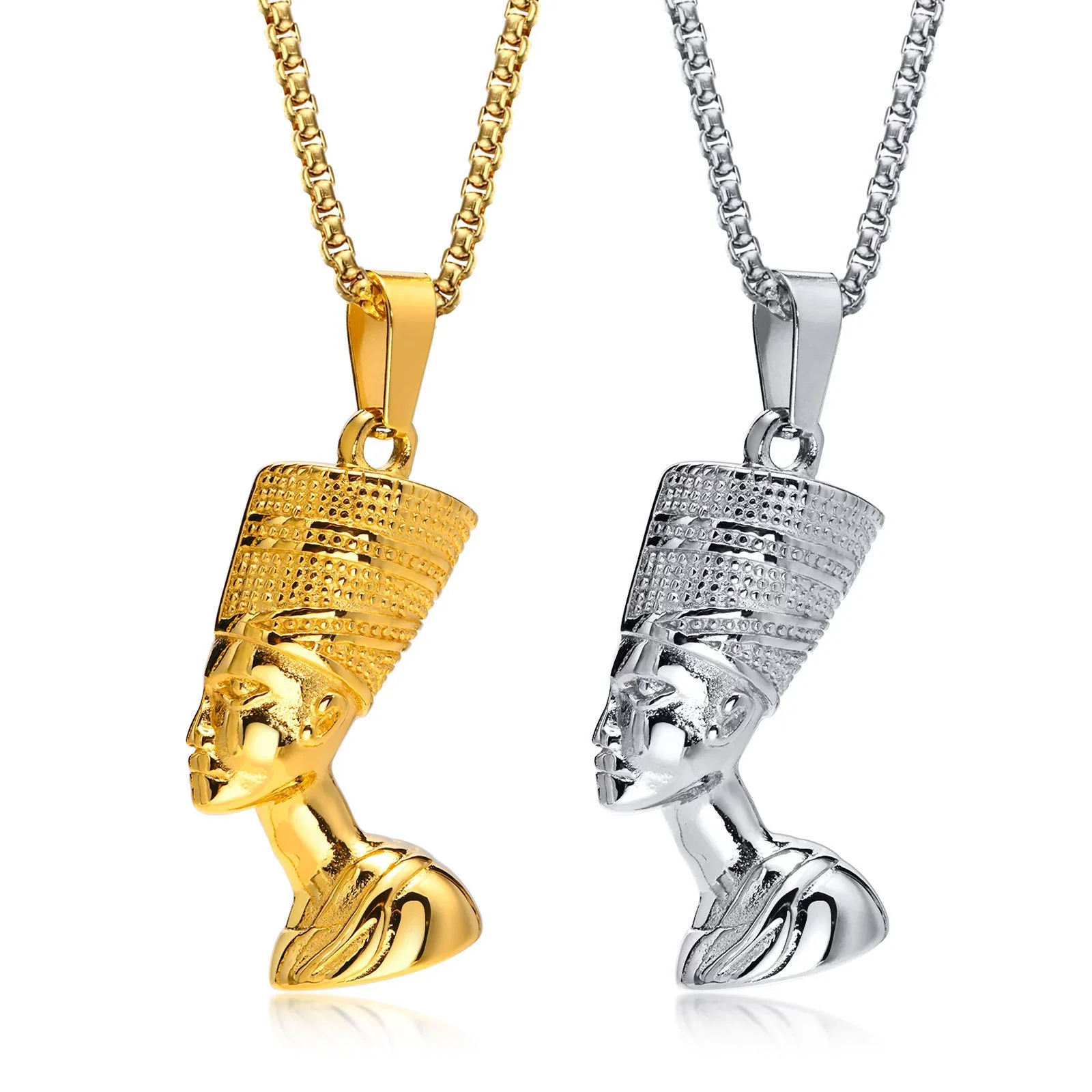Wholesale Jewelry Stainless Steel Geometric Cartoon Pendant Necklace With Electroplating - Image 5
