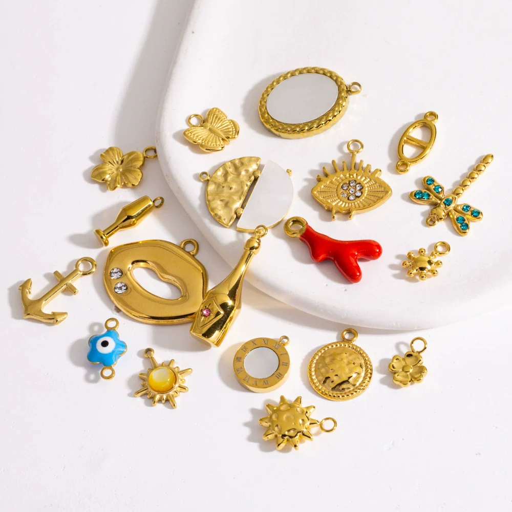 Wholesale Jewelry Stainless Steel Geometric Electroplated Accessories For Women - Image 4