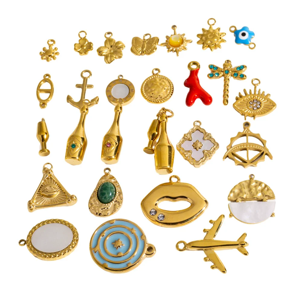 Wholesale Jewelry Stainless Steel Geometric Electroplated Accessories For Women - Image 5