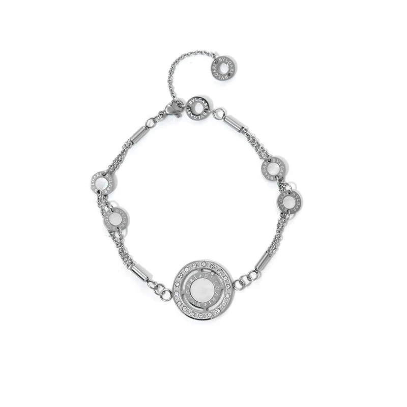 Wholesale Jewelry Stainless Steel Geometric Hollow Electroplated Women's Bracelet - Image 5